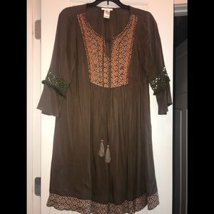Easley brown dress